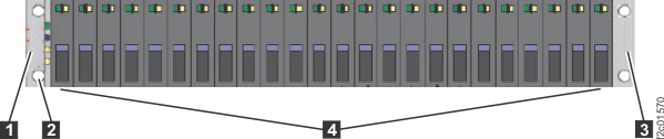Storage enclosure parts, front